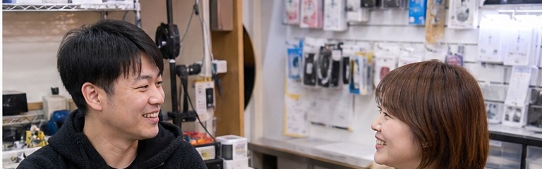 iPhoneを持って来店予約・ご来店