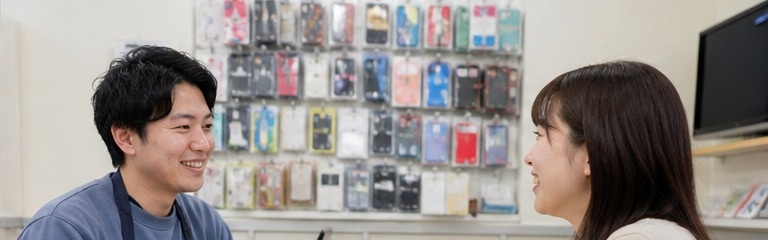 iPhoneを持って来店予約・ご来店
