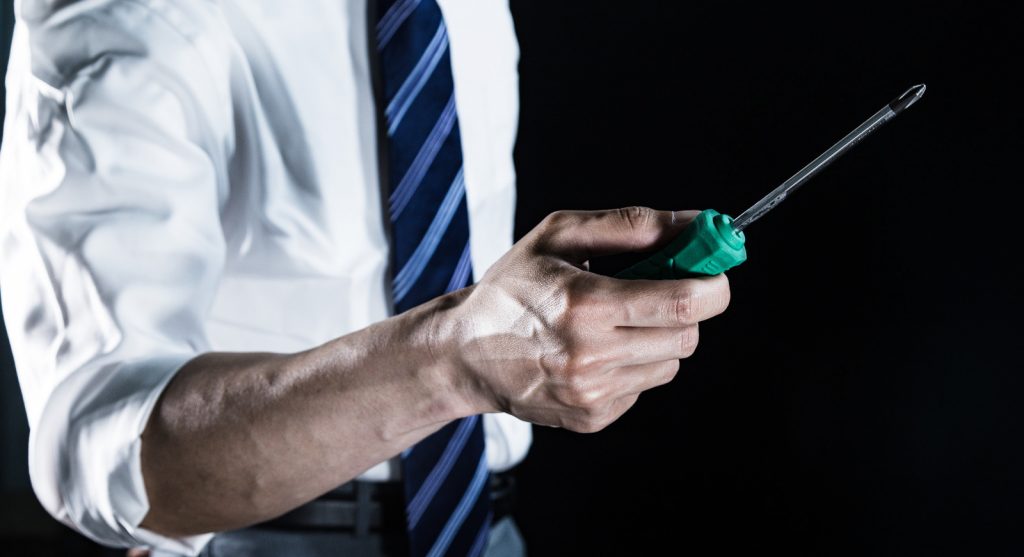 川越店の修理風景。