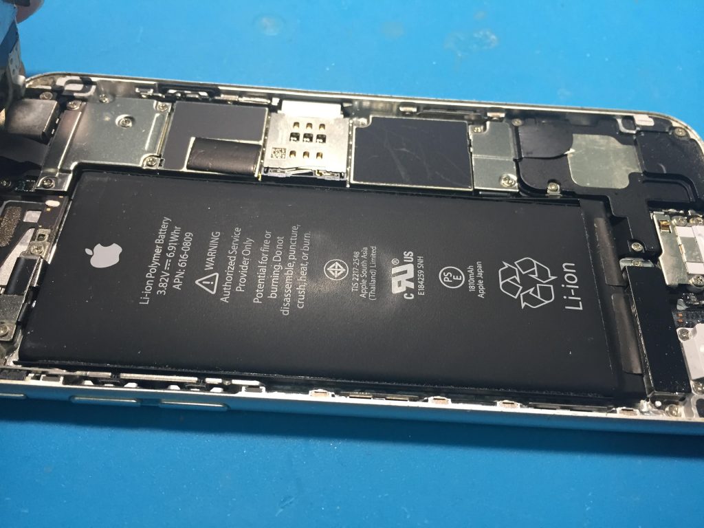 バッテリーの膨張