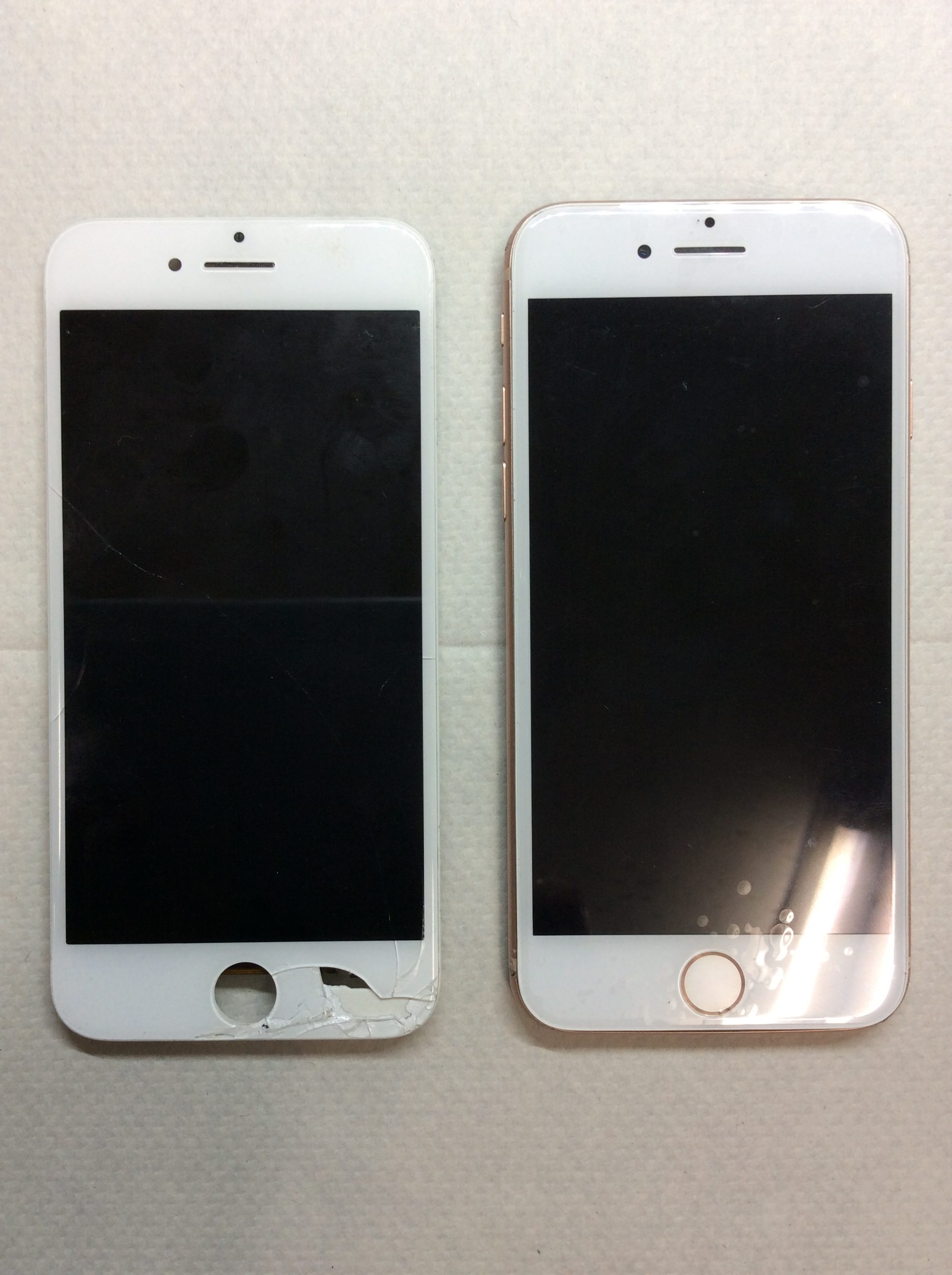 iPhone8の画面破損…