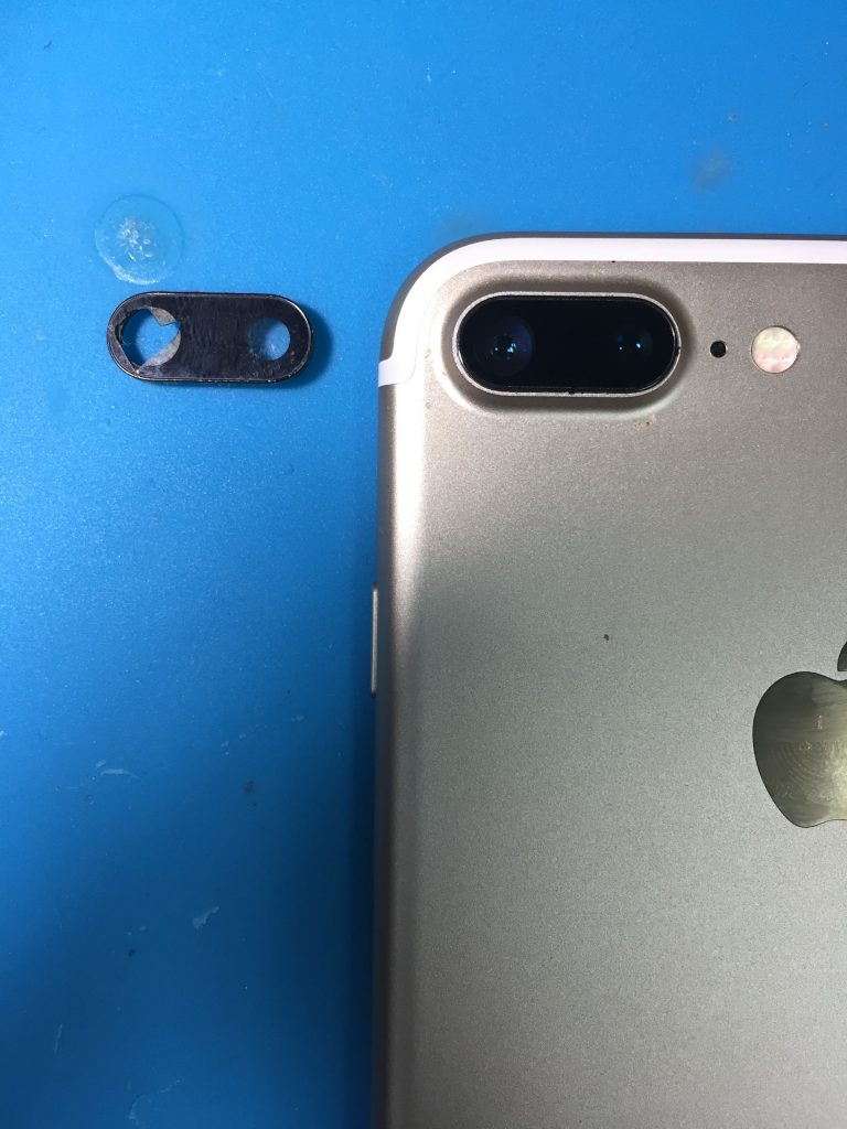 iPhone7Plusアウトカメラ+ガラス修理