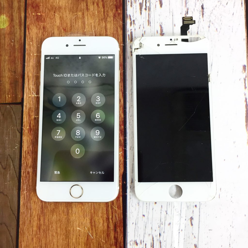 iPhoneの画面に縦線がでる！？