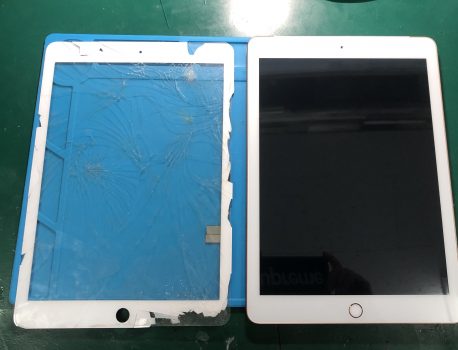 iPad6 ガラス割れ修理完了！