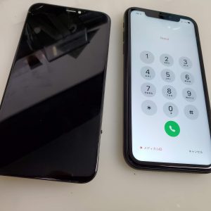 iPhoneXR　画面が割れても40分で直しちゃいます！