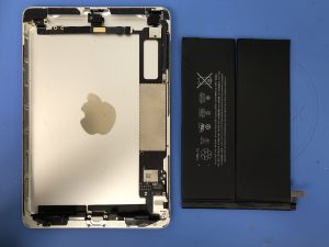 iPadmini2のバッテリーの減りが早い…。データそのまま、即日修理可能！