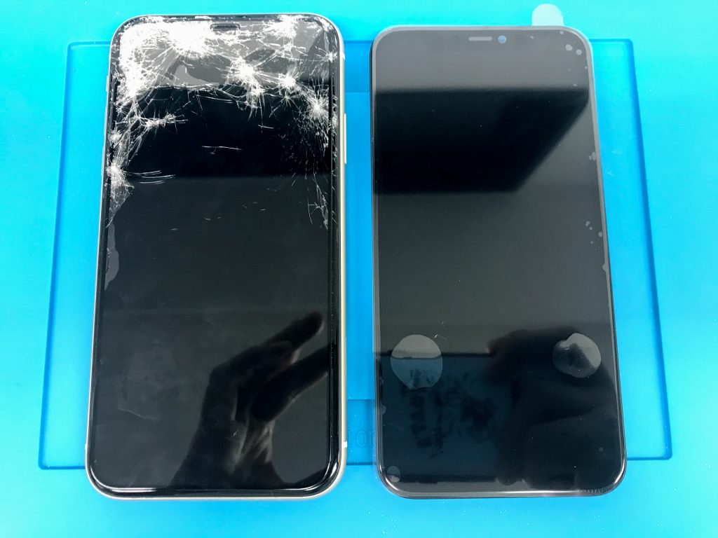 iPhone11の画面割れ・液晶破損のトラブルも即日でお直しします！【ガラスコーティングもオススメ】