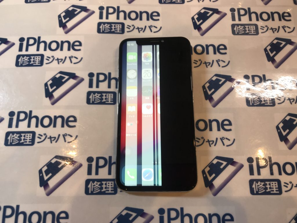 iPhoneXの液晶画面交換修理