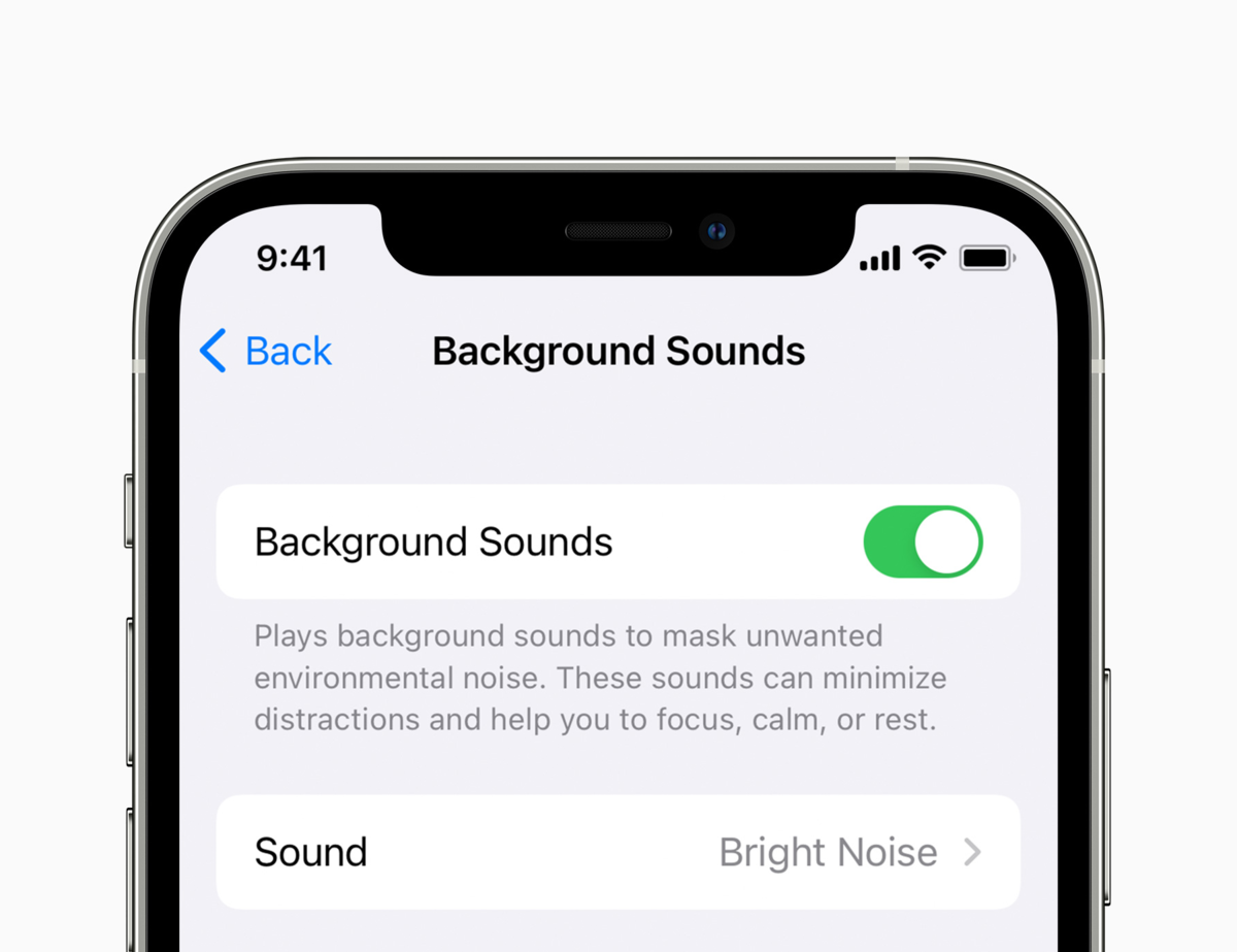 iOS15に搭載予定のバックグラウンドサウンド機能とは