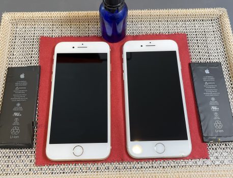 iPhoneのバッテリー交換とガラスコーティングを同時に！！