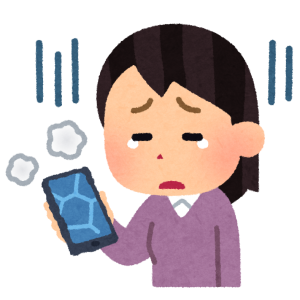 iPhoneの画面割れ