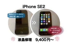 iPhoneSE2電源が入ってるけど液晶が映らない！！