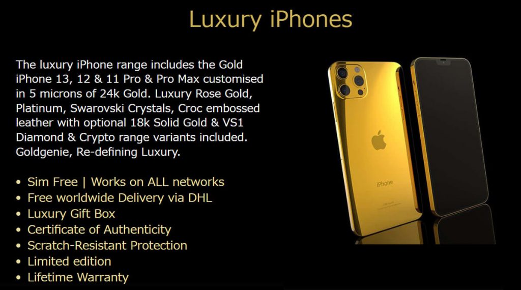 純金のiPhone13ProMAX!?