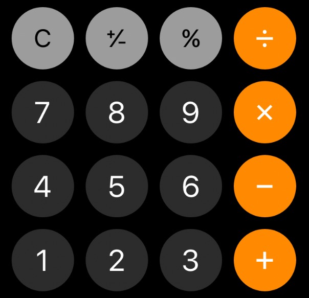 iPhoneの電卓で％計算を簡単に(^▽^)/