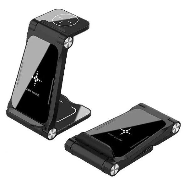 iPhone、Apple Watch、AirPodsなどを同時に充電可能！折りたたみ式ワイヤレス充電スタンド紹介！