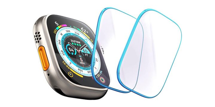 CaseologyのApple Watch Ultra用ガラスフィルム2枚入りの紹介！！