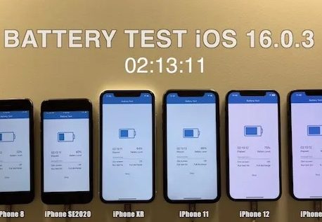 iOS16.0.3 バッテリーテストで最高の結果に