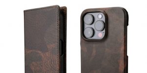 迷彩柄の本革「デザートストームレザー」を使用した、GRAMASのiPhone 14/14 Pro用ケースの紹介！！