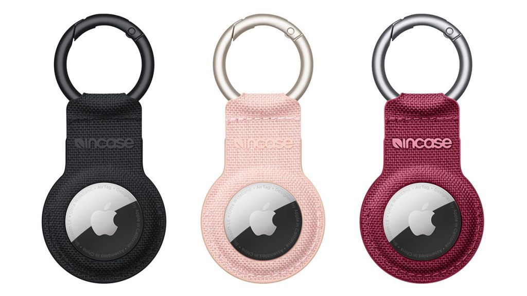 ファブリック素材のAirTagホルダー「Incase Woolenex Key Clip」に新色レッド!!