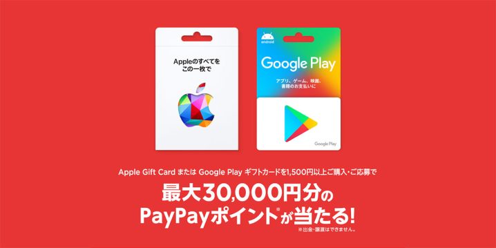 セブン‐イレブンでApple Gift Cardを1,500円以上購入すると、抽選で最大30,000円分のPayPayポイントが当たるキャンペーン実施中！！  - スマホ修理ジャパン新小岩店ブログ