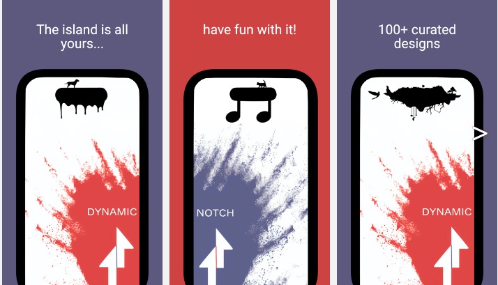ノッチ部分を変更できるアプリ