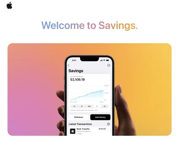 Apple 米にて普通預金口座を受付開始