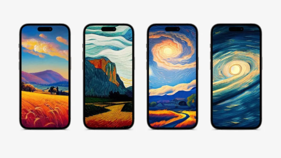 ゴッホ風の壁紙