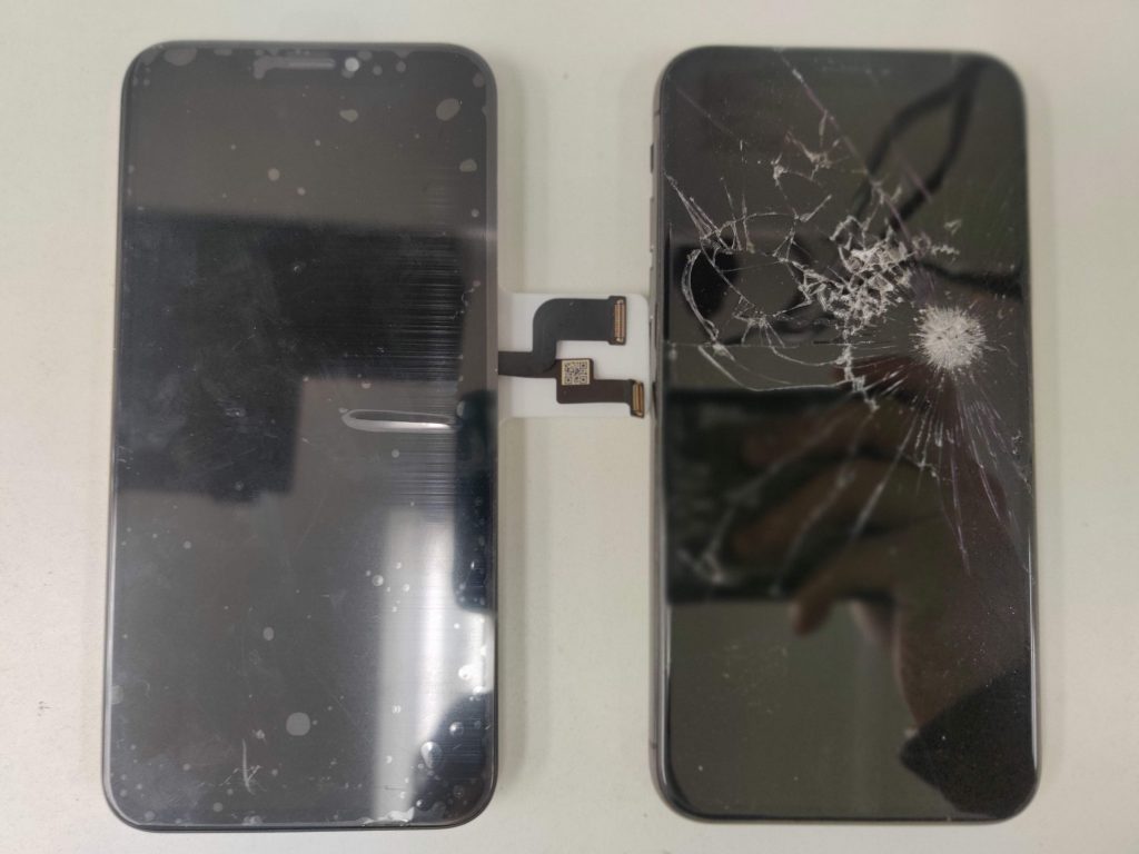 割れやすい画面に予防を