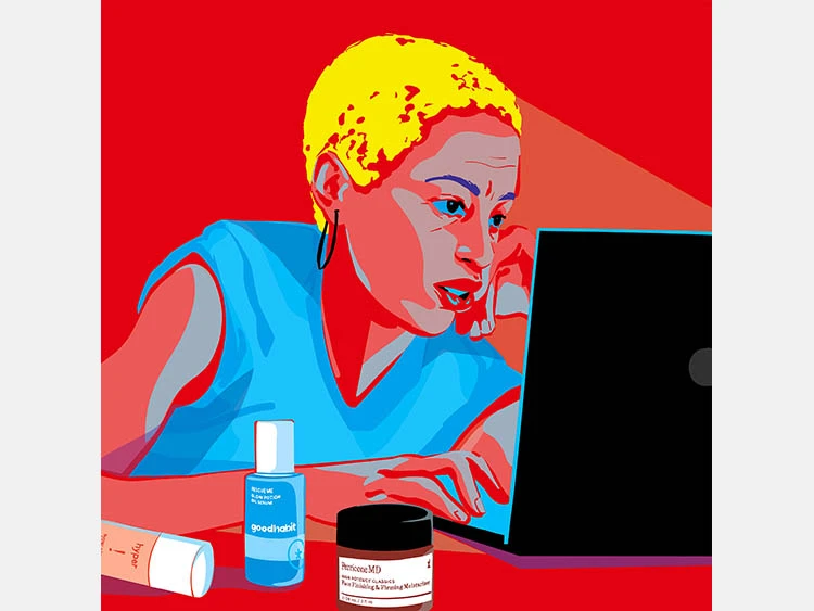 スマホやPC画面のブルーライト、目だけではなく肌にも影響します！