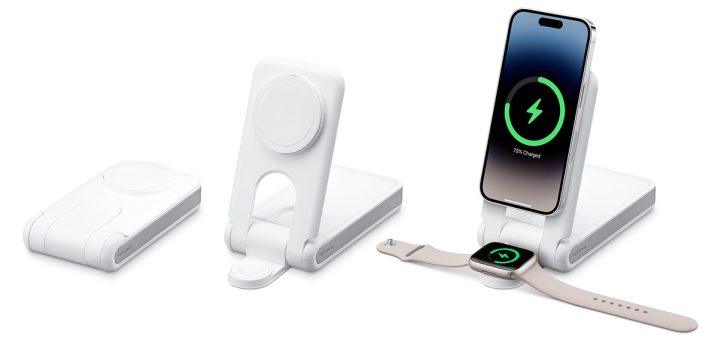 MagSafe充電パッドとApple Watch磁気充電端子を搭載したモバイルバッテリーの紹介！