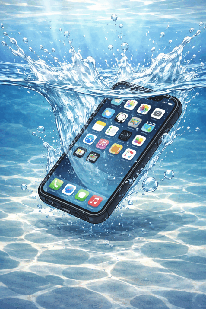 スマホが水没！今すぐやるべき5つの優先行動